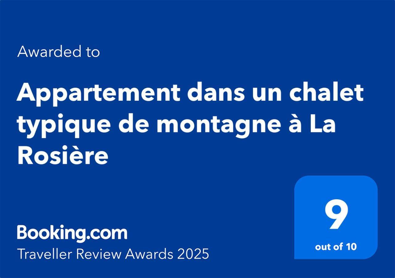 Appartement Dans Un Chalet Typique De Montagne A La Rosiere Montvalezan Екстериор снимка